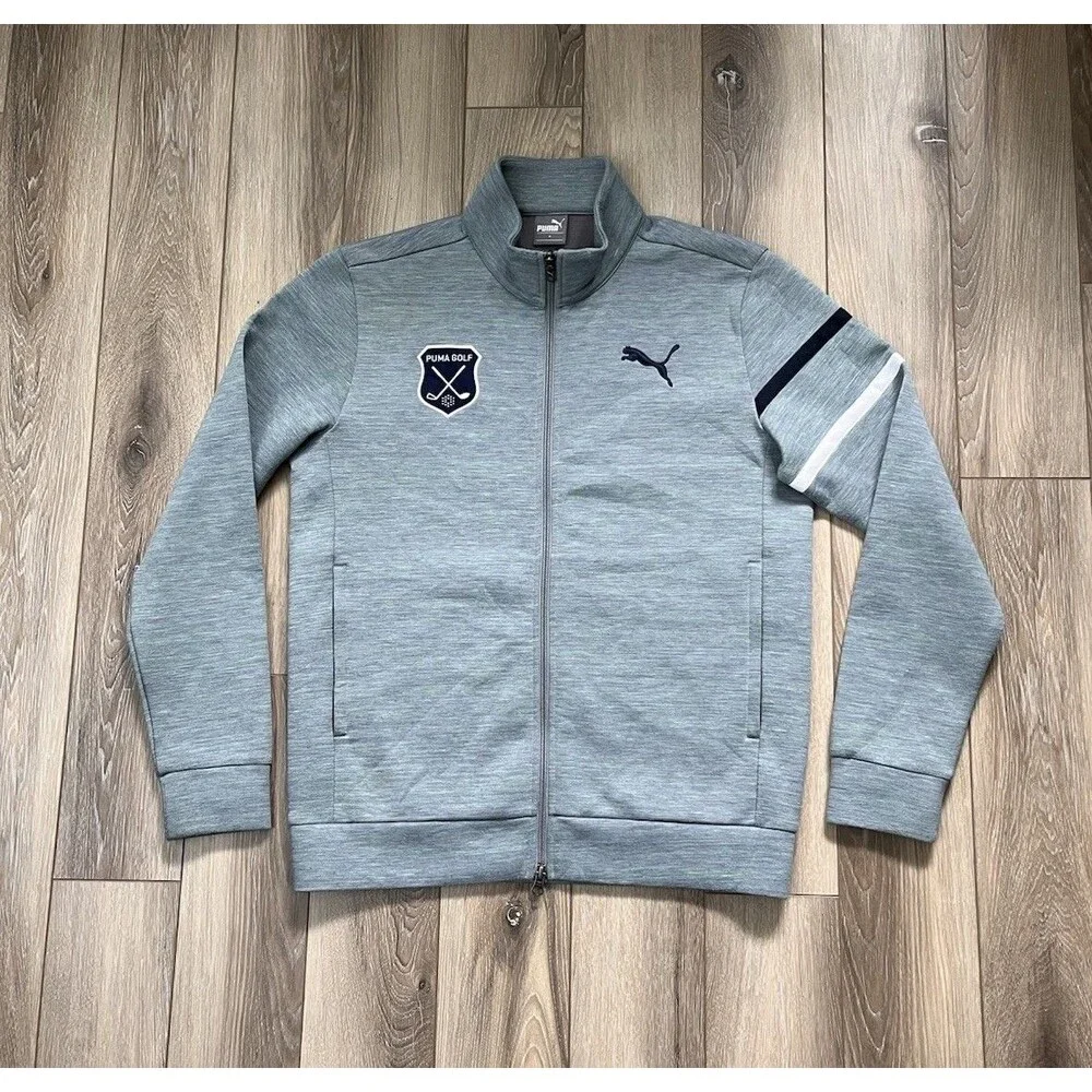 PUMA Golf Full Zip Green Heavyweight Jacket Mens Sz Medium